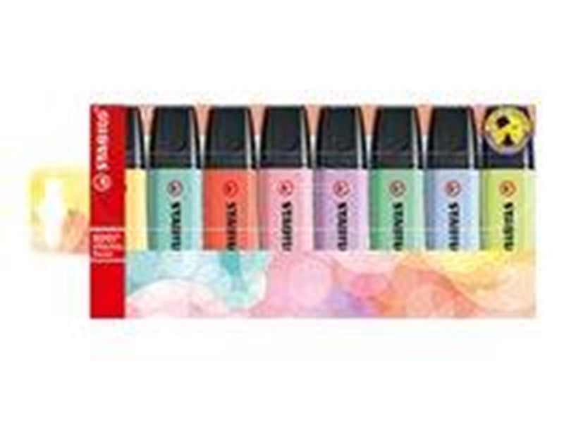 STABILO BOSS ORIGINAL - highlighter - assorted pastel colours (pack of 8)
