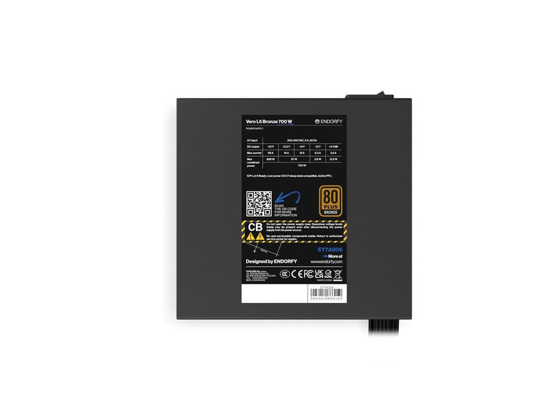 ENDORFY Vero L5 Bronze 700W (EY7A006) Netzteile - 700 Watt - ATX - 80 Plus Bronze zertifiziert
