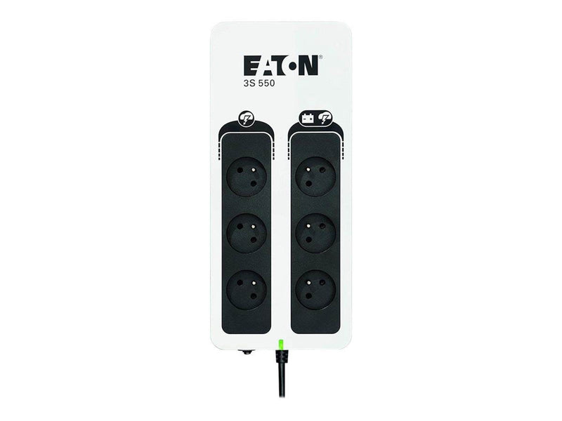 Eaton 3S550F 3S Gen2 UPS FR 550 VA 330 W Input: French Outputs: (3) French (3) French surge only