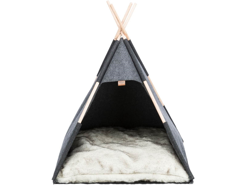Trixie Höhlen-Tipi für Hunde – Gemütlicher und Stilvoller Ruheplatz 70x70x70cm
