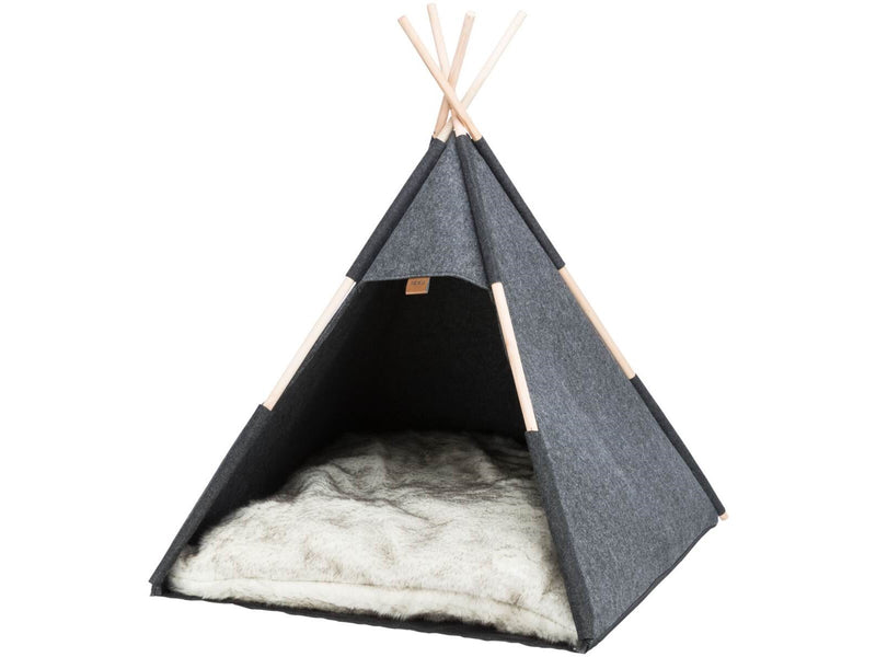 Trixie Höhlen-Tipi für Hunde – Gemütlicher und Stilvoller Ruheplatz 70x70x70cm