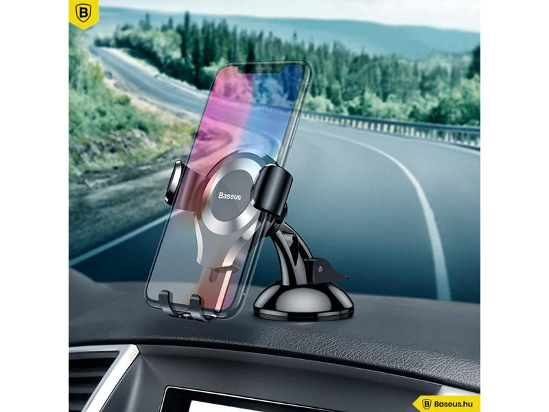 Baseus Osculum gravitational phone holder (black + silver)