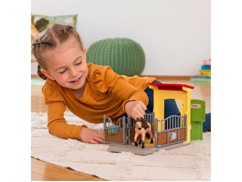 Schleich Pony Box with Iceland Pony Stallion