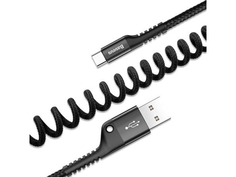 Baseus Spring-loaded USB-C cable 1m 2A (Black)