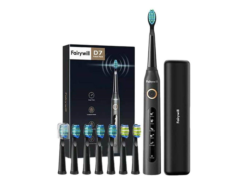 Fairywill Elektrische Zahnbürste D7 Value Pack