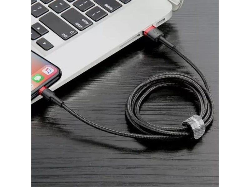 Baseus Cafule USB Lightning Cable 1.5A 2m (Black+Red)