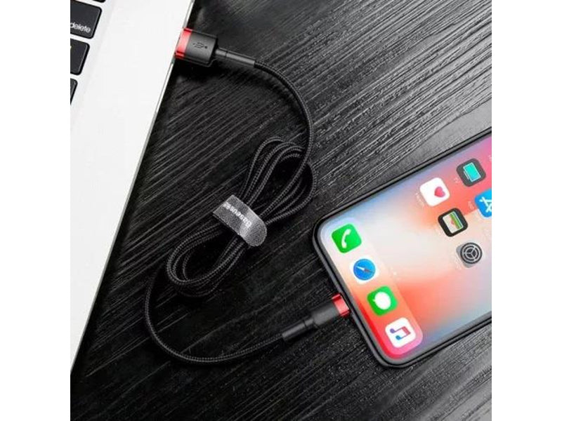 Baseus Cafule USB Lightning Cable 1.5A 2m (Black+Red)
