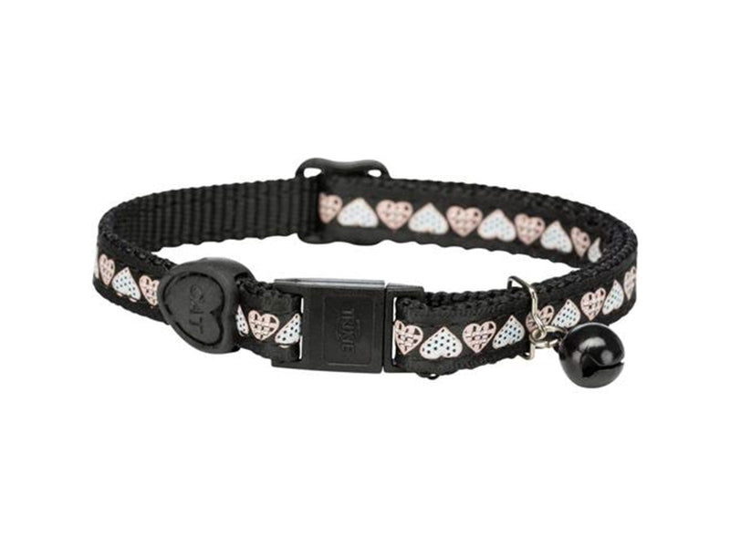 Trixie Cat collar hearts assorted colours