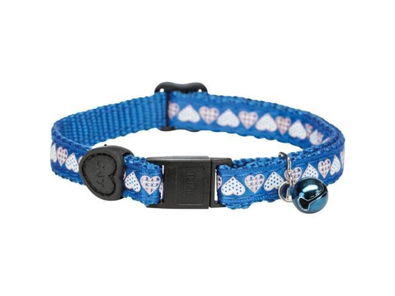 Trixie Cat collar hearts assorted colours