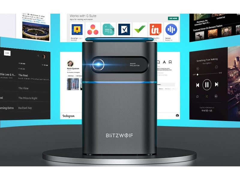 BlitzWolf Projektoren BW-VT2 Mini Projector - 854 x 480 - 180 lumens
