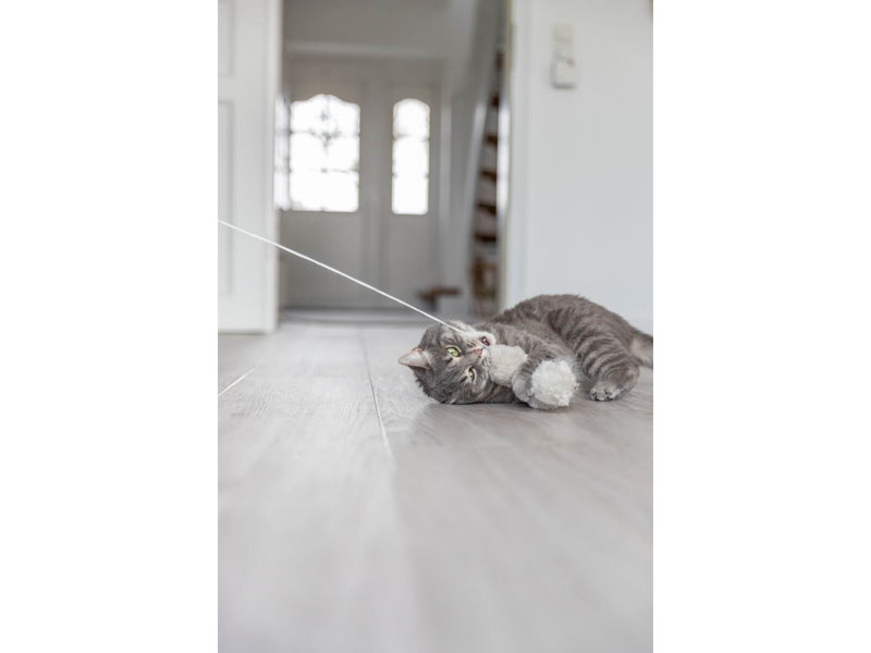 Trixie Mit Katzenminze versetzte Spielangel mit 3 Plüschbällen & Rassel 50cm