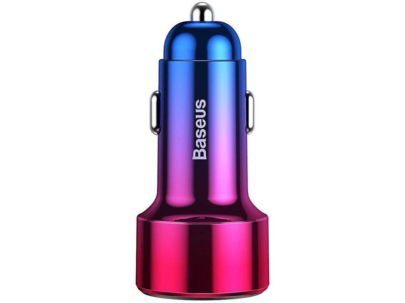Baseus Magic Car Charger USB + USB-C QC 4.0 PD 45W (Red+Blue)