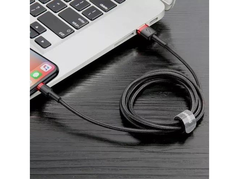 Baseus Cafule USB Lightning Cable 2.4A 0.5m (Red+Black)