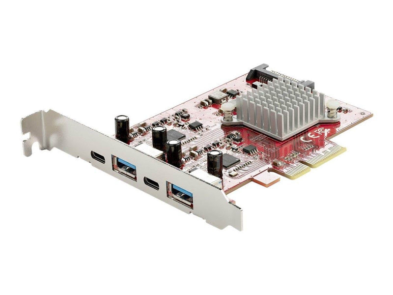 StarTech.com 4-Port USB PCIe Card 10Gbps USB PCI Express Expansion Card w/ 2 Controllers 2x USB-C & 2x USB-A ports (USB 3.2/3.1