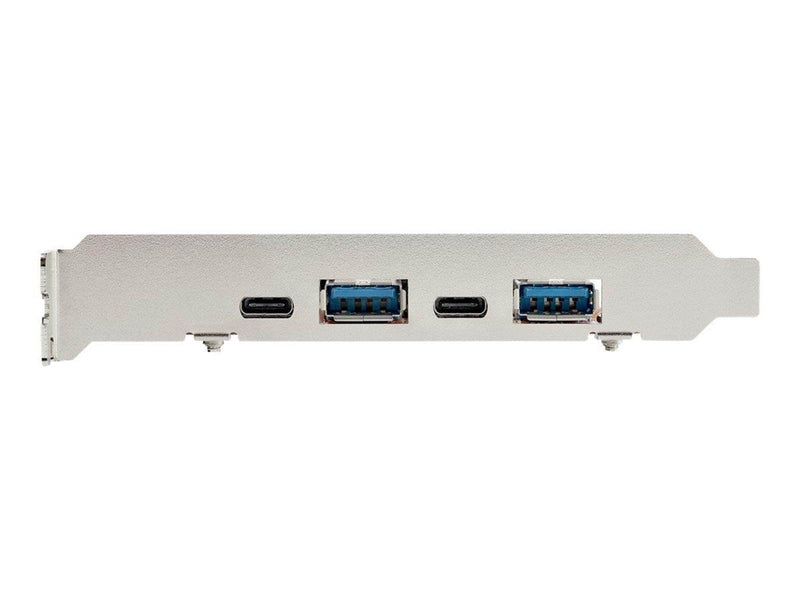 StarTech.com 4-Port USB PCIe Card 10Gbps USB PCI Express Expansion Card w/ 2 Controllers 2x USB-C & 2x USB-A ports (USB 3.2/3.1