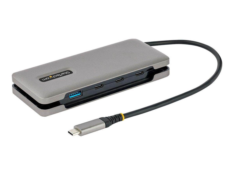 StarTech.com 4-Port USB-C Hub 1x USB-A and 3x USB-C Ports USB 3.1 10Gbps Bus Powered USB Type C Hub with 9.8in (25cm) Wrap-Aroun