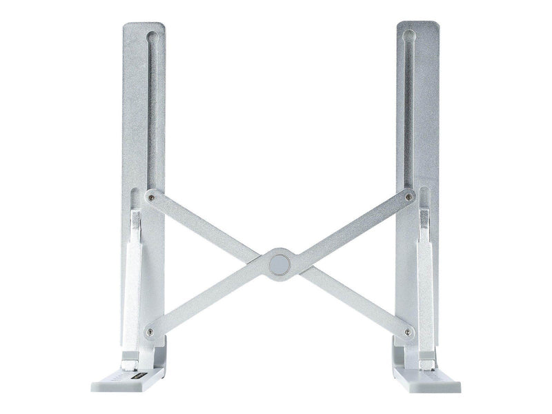 StarTech.com Foldable Laptop Riser Stand Portable Height Adjustable Ergonomic Laptop Stand Ventilated Aluminum Frame Supports 22