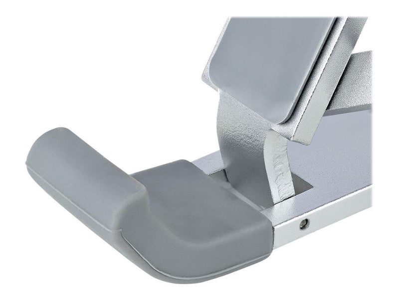 StarTech.com Foldable Laptop Riser Stand Portable Height Adjustable Ergonomic Laptop Stand Ventilated Aluminum Frame Supports 22