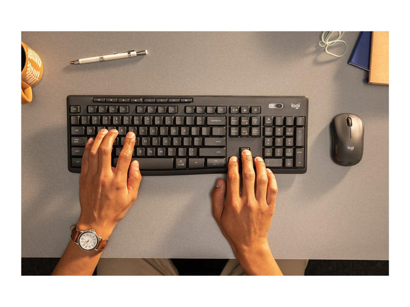 Logitech MK370 Combo for Business - Tastatur & Maus Set - Englisch - US - Schwarz