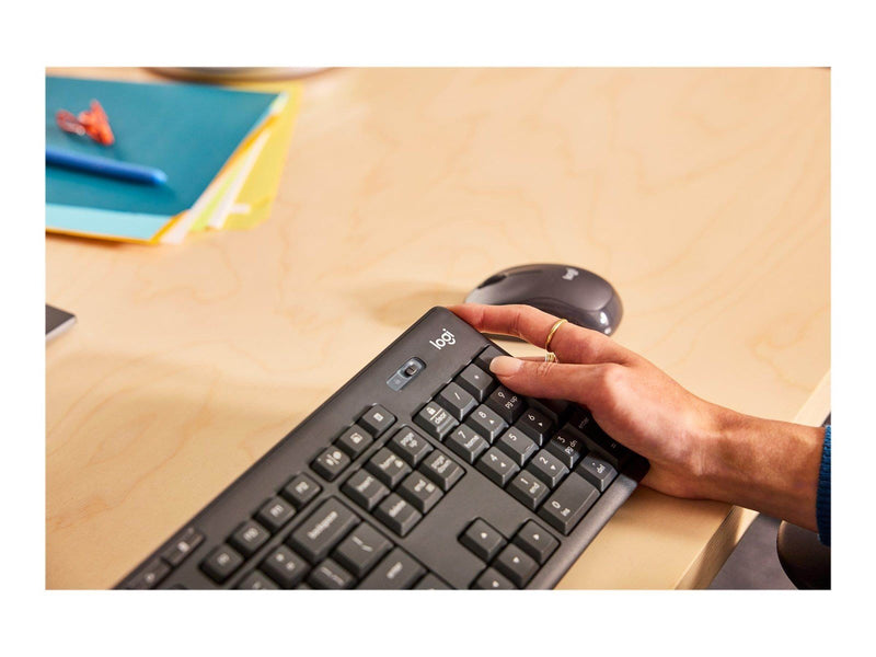 Logitech MK370 Combo for Business - Tastatur & Maus Set - Englisch - US - Schwarz
