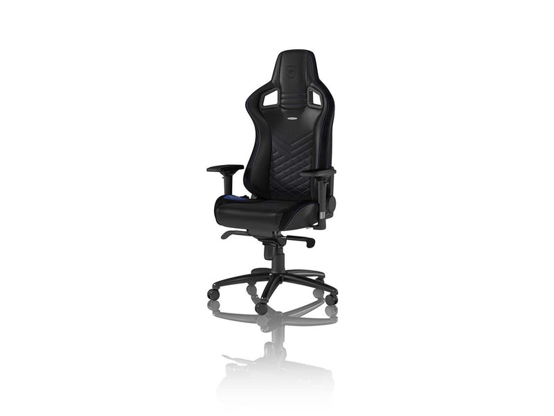 noblechairs EPIC Series - Black / Blue Gaming Stuhl - Schwarz / Blau - PU-Leder - Bis zu 120 kg