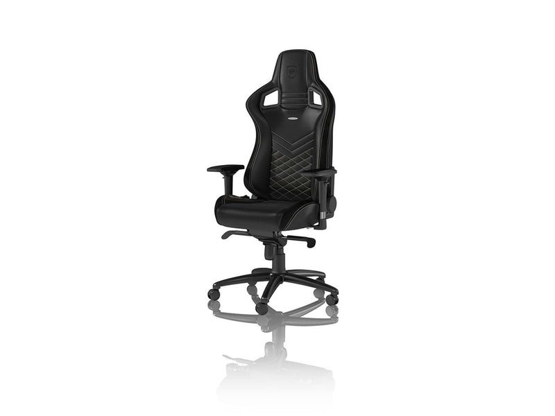 noblechairs EPIC Series - Black / Gold Gaming Stuhl - Schwarz / Gold - PU-Leder - Bis zu 120 kg