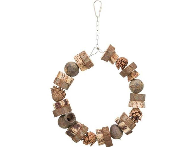 Trixie Ring swing wood/pine cone ø 18 cm