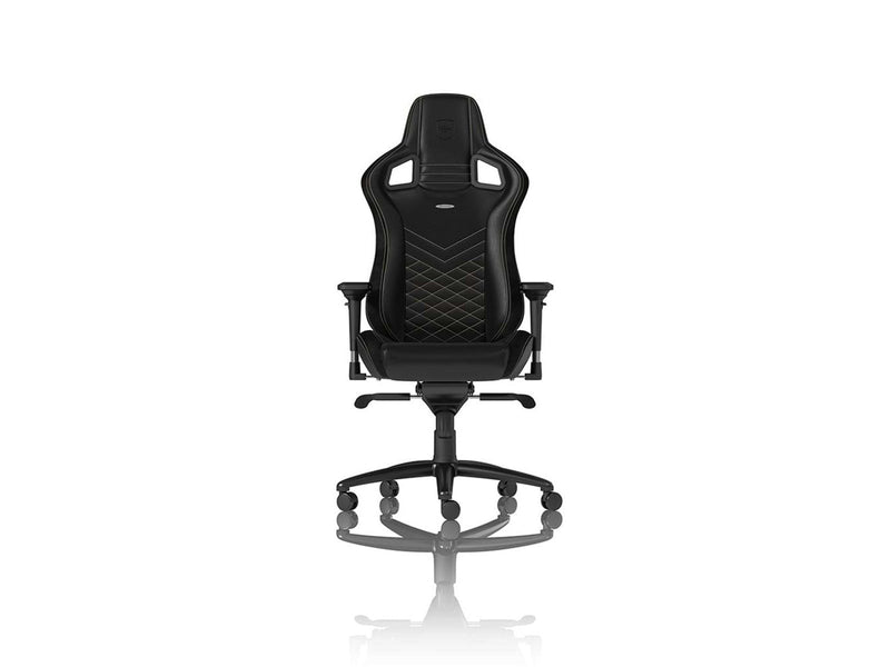 noblechairs EPIC Series - Black / Gold Gaming Stuhl - Schwarz / Gold - PU-Leder - Bis zu 120 kg