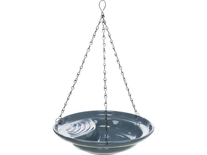 Trixie Bird bath hanging ceramic 550 ml/ø 26 cm blue