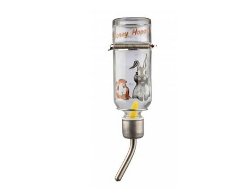 Trixie Honey & Hopper Glass Water Bottle 125 ml