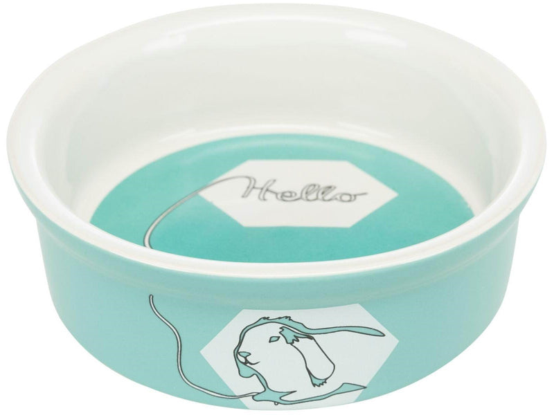 Trixie Ceramic Bowl rabbit 240 ml/ø 12 cm assorted colours
