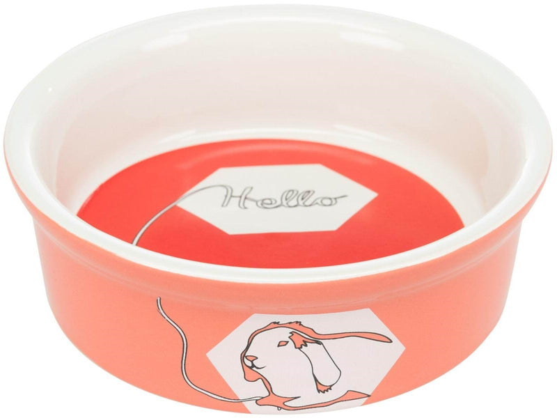 Trixie Ceramic Bowl rabbit 240 ml/ø 12 cm assorted colours
