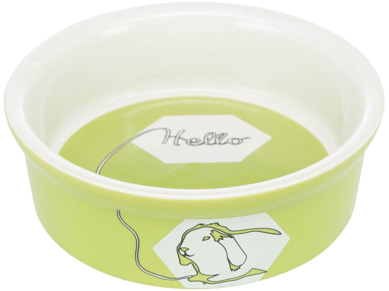 Trixie Ceramic Bowl rabbit 240 ml/ø 12 cm assorted colours