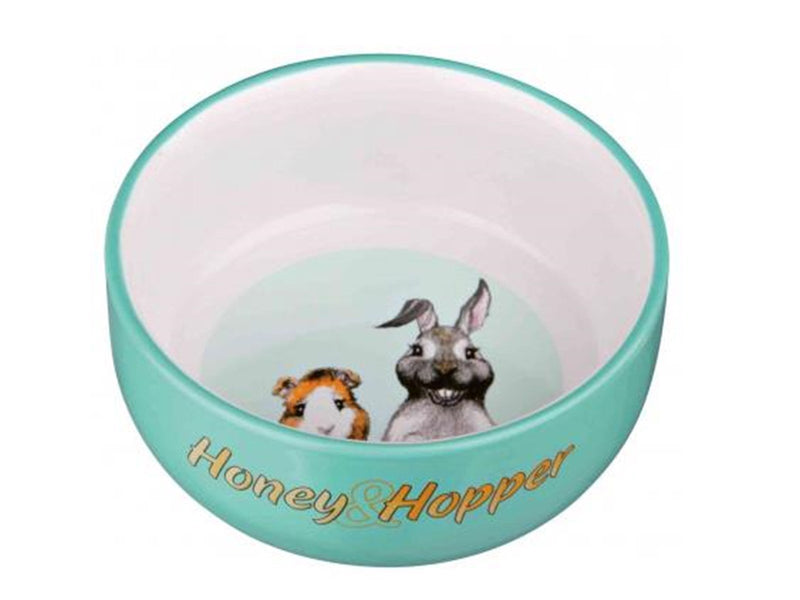 Trixie Honey & Hopper Ceramic Bowl 250 ml/ø 11 cm assorted colours