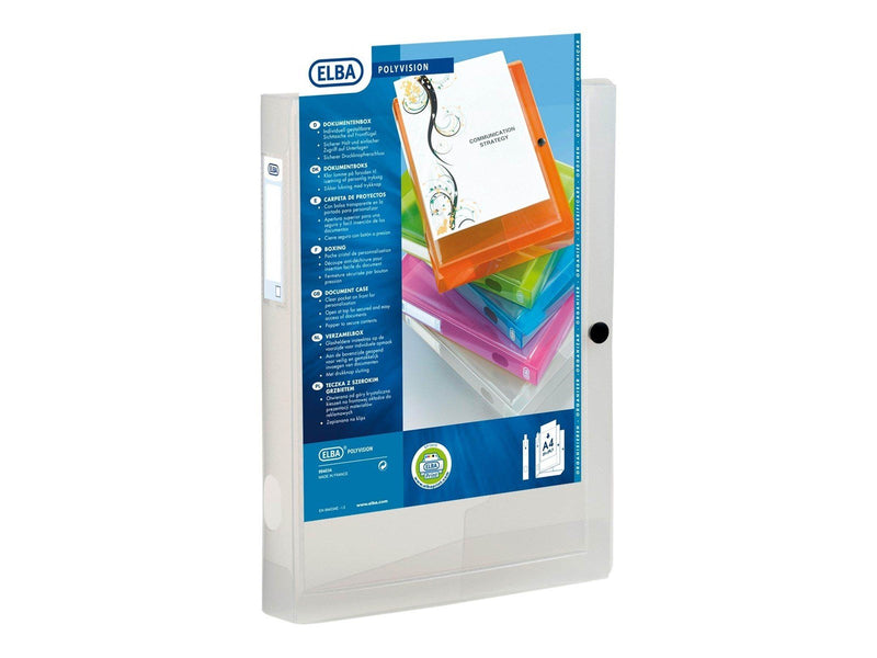Oxford ELBA Polyvision - box file - capacity: 400 sheets - transparent blue