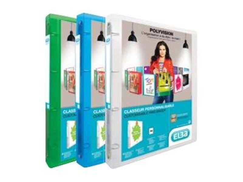 Oxford ELBA Polyvision - presentation ring binder - for A4 - capacity: 100 sheets - transparent white