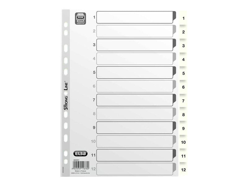 Oxford ELBA StrongLine - divider - for A4 - white