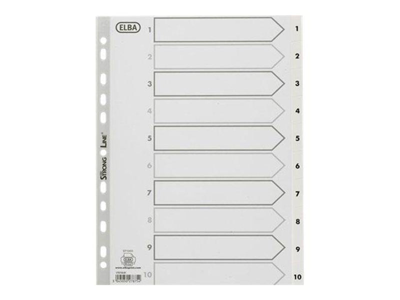 Oxford ELBA StrongLine - divider - for A4 - white