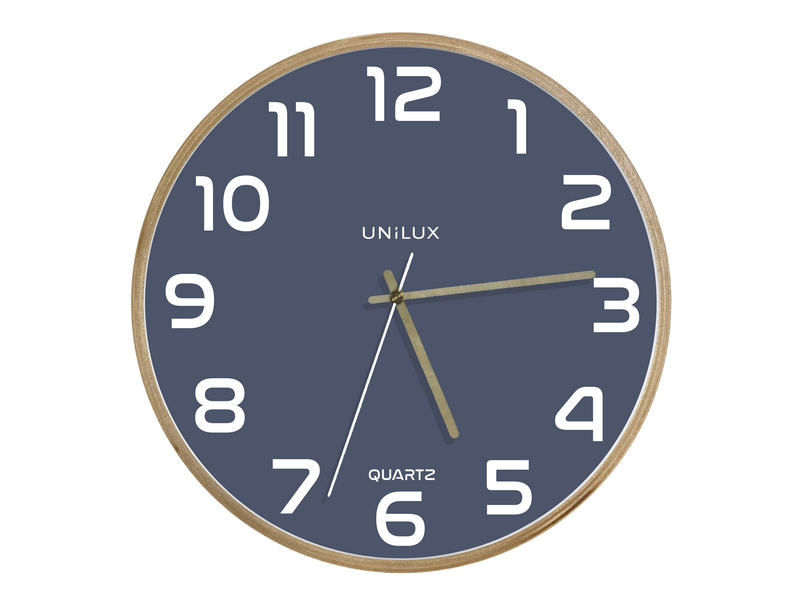 Unilux Baltic Clock blue/wood