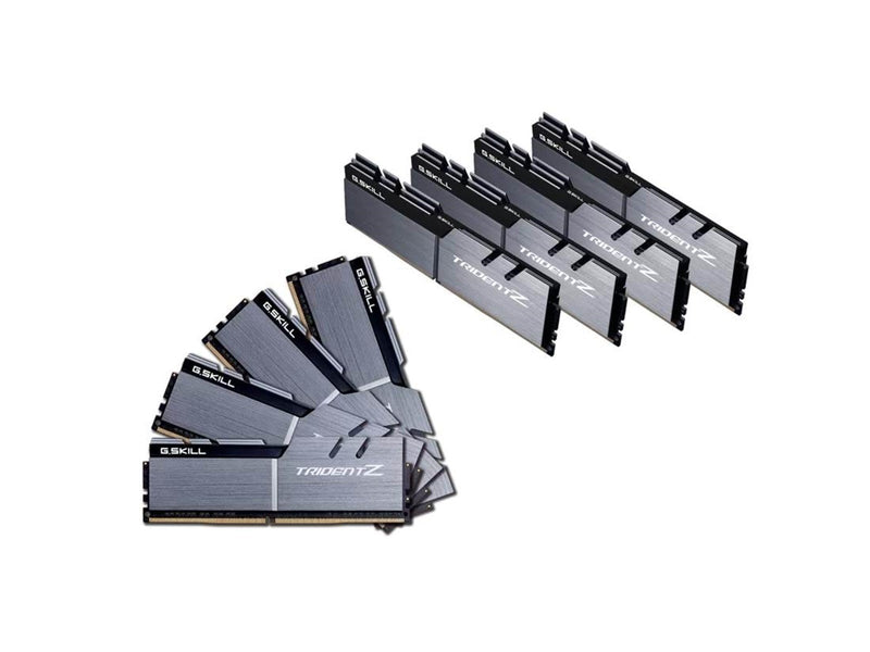 G.Skill Trident Z DDR4-3200 - 128GB - CL16 - Octa Channel (8 pcs) - Intel XMP - Silber