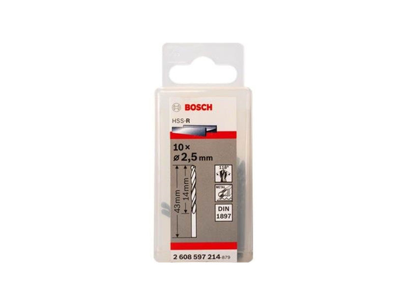 Bosch EXTRA SHORT HSS DRILL HEAD FOR DRILL/DRIVERS