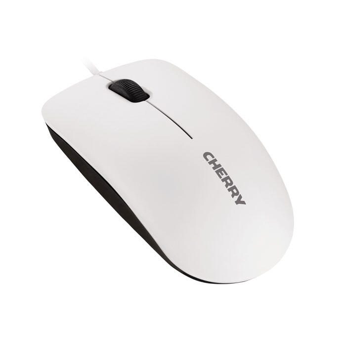 CHERRY MC 1000 kabelgebundene Maus, weiß-grau
