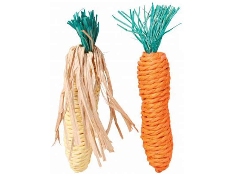 Trixie Set of Straw Toys 15cm