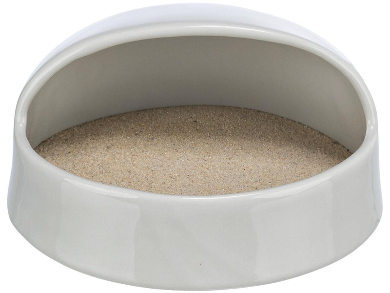 Trixie Sand bath degus/hamster ceramic 20 × 10 × 16 cm grey