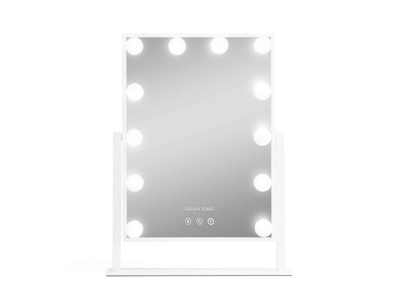 Gillian Jones LED Light Hollywood Mirror White