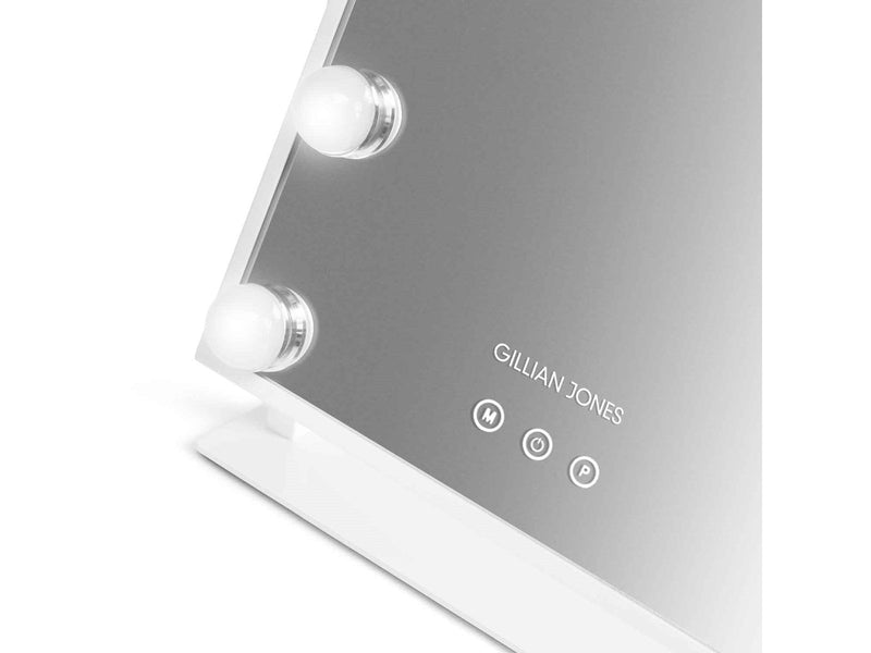Gillian Jones LED Light Hollywood Mirror White