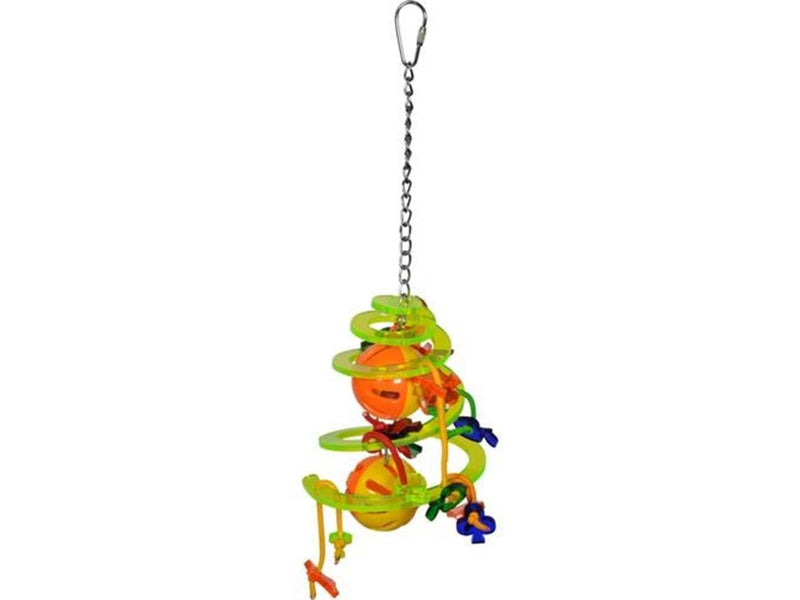VADIGRAN Bird Toy plexi spiral multi color 32cm