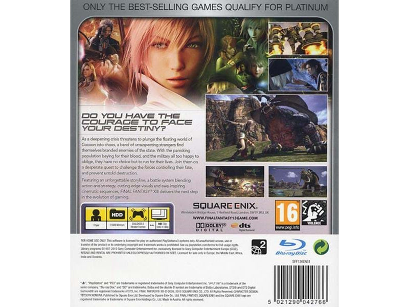 Final Fantasy XIII - Sony PlayStation 3 - RPG - PEGI 16