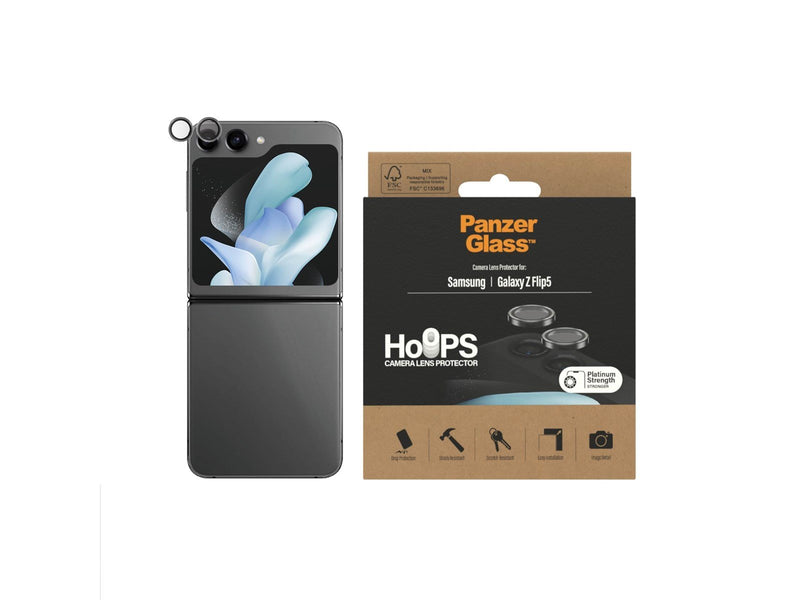 PanzerGlass Hoops™ Camera Lens Protector Galaxy Z Flip 5 | Black