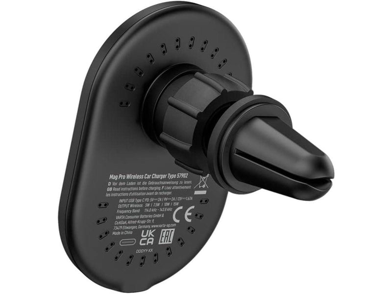 VARTA Mag Pro Qi Wireless Car Charger 15W